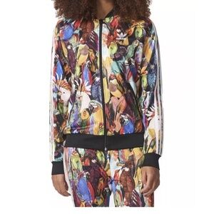 Adidas x Farm Rio Passaredo Jungle of Birds Firebird Trefol Track Jacket Small
